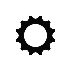 Gear Icon Vector Logo Flat Design
