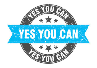 yes you can round stamp with turquoise ribbon. yes you can