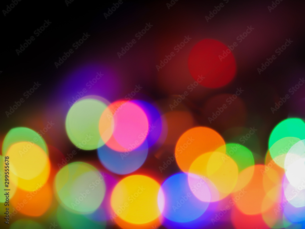 Poster the bokeh blur background image from a blurred light.