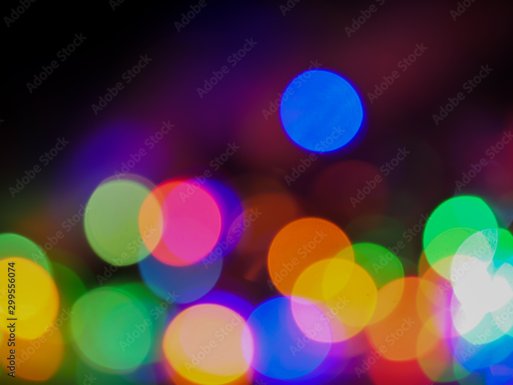Aufkleber the bokeh blur background image from a blurred light.