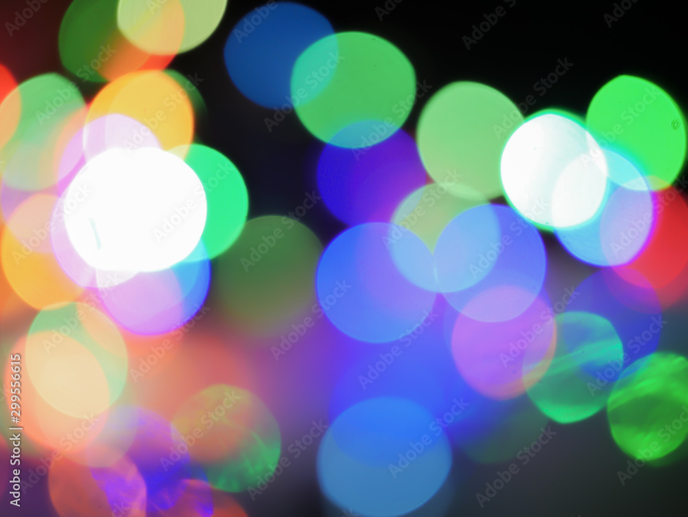 Poster the bokeh blur background image from a blurred light.