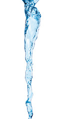 swirling water stream on an isolated white background