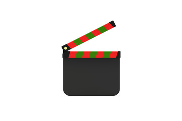 Fototapeta premium カチンコのイラスト・クリスマスバージョン