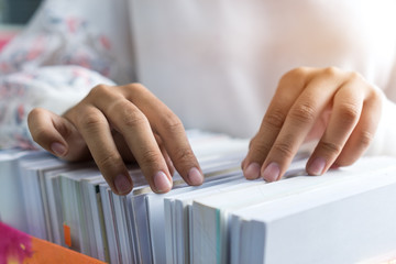 Business people working of documents or paperwork, report file information by female office workers...
