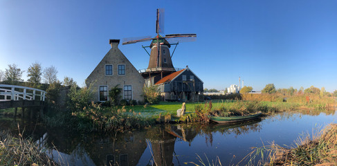 Panorama from the windmill in IJlst