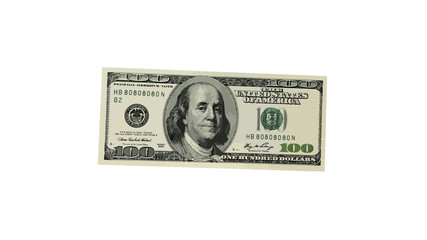 hundred-dollar bill. vector illustration