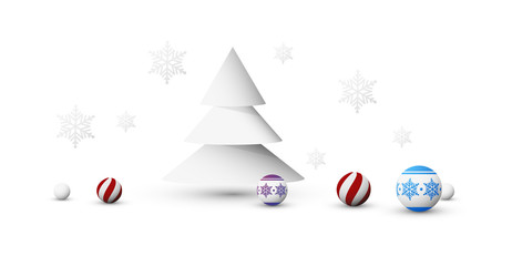 sfondo, elegante, natale, 3d, fiocchi di neve, © xyz+