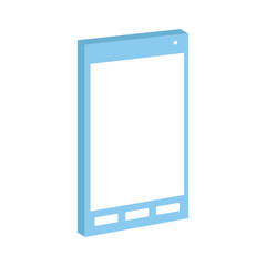 smartphone device icon, flat design