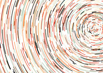 Colorful Universe Circular Distribution Computational Generative Art background illustration