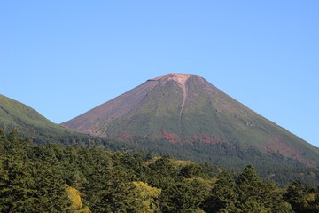 日本国北海道の秋の山