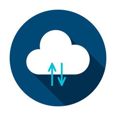 Cloud Data Circle Icon