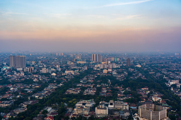 Naklejka na ściany i meble Jakarta cityscape