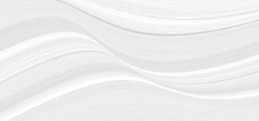 Obraz premium Białe tło 3 d z ilustracją fali, piękny wzór gięcia dla wygaszacza ekranu internetowego. Jasnoszara tekstura z gładkimi liniami na kartkę ślubną.