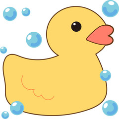 Illustration of a duck toy