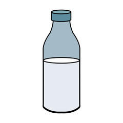 milk bottle icon, colorful design