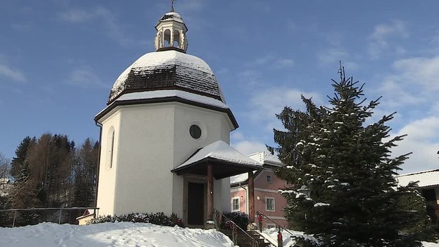 Silent Night Chapel, Oberndorf, Salzburg, Austria, where the song Silent Night was performed for the first time in the year 1818.