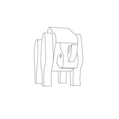 icon illustration of rhinoceros