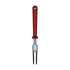 fork icon, kitchen utensils design