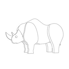 icon illustration of rhinoceros
