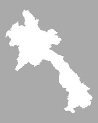 Fototapeta premium Karte von Laos