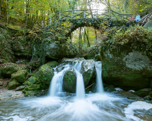 waterfall schiessentumpel in mullertal near echternach in luxembourg