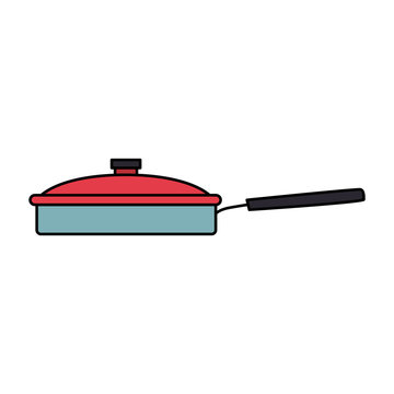 pan icon, kitchen utensils design