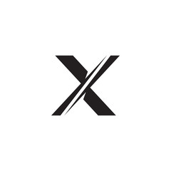 X letter initial icon logo design template