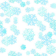 Christmas seamless pattern with snowflakes. Can be used for textile, parer, scrapbooking, wrapping, web and print design