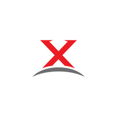 X letter initial icon logo design template