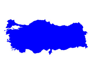 Fototapeta premium Karte der Türkei