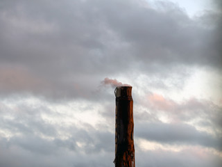 Smoke from a pipe