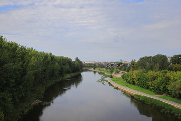 Fototapeta na wymiar Neris River, Vilnuis, Lithuania