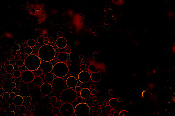abstract red background with circles