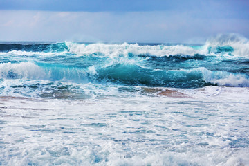 Raging atlantic ocean
