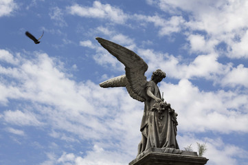 Estatua cementerio Recoleta Argentina