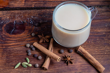 Masala spiced tea is a traditional Indian drink.