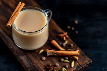 Masala spiced tea is a traditional Indian drink.