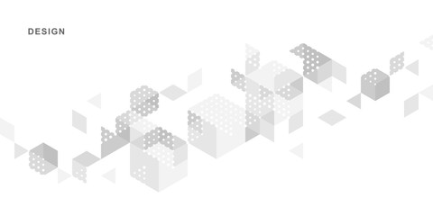 Abstract geometric technological background. Vector creative design.