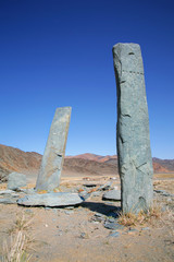 Ancient stone steles, Mongolia