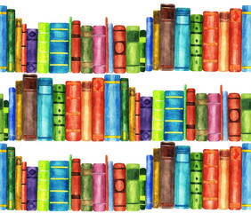 Books, seamless pattern (2)