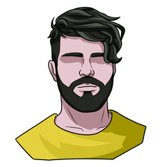 Hair Style Men Stock Illustrations