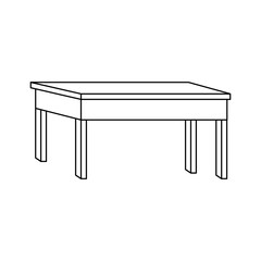 table icon, flat design