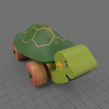 Wooden turtle toy
