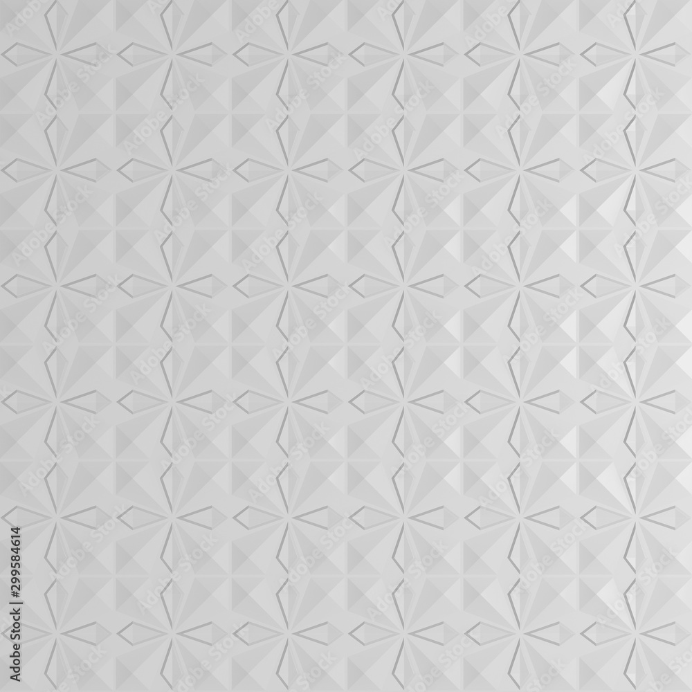 Poster decorative 3d panels with a pattern for the background. 3d rendering