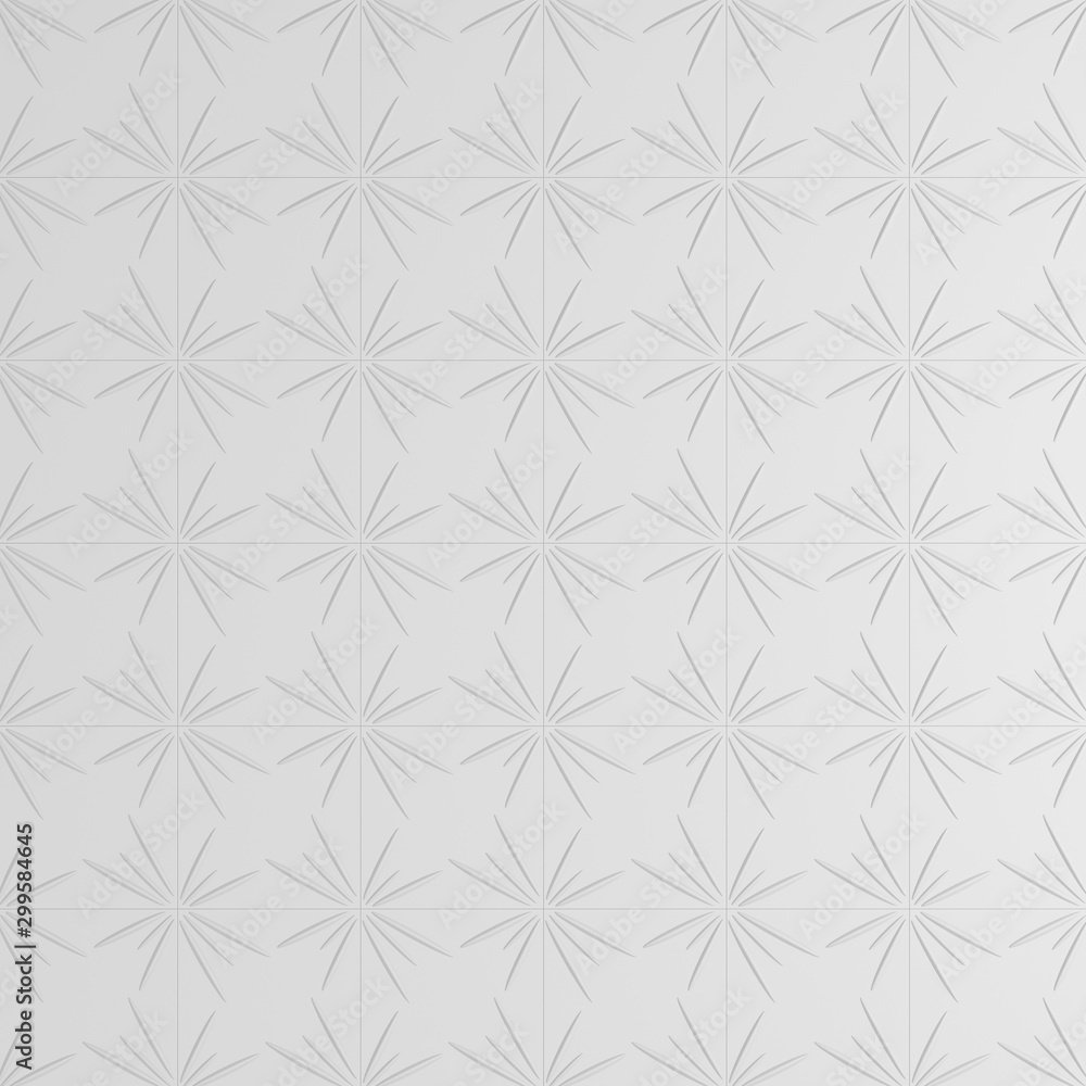 Poster decorative 3d panels with a pattern for the background. 3d rendering