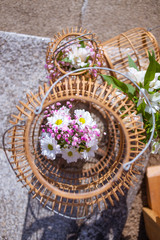 Outdoors wedding decoration retro style