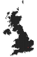 Obraz premium United kingdom stylized map