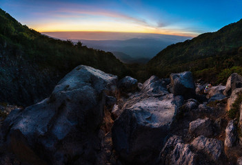 Fototapeta na wymiar Sunrise at Mt. Apo