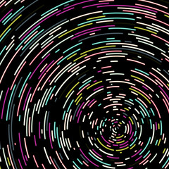 Colorful Universe Circular Distribution Computational Generative Art background illustration