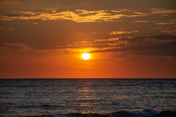 Fototapeta premium sunset over the sea